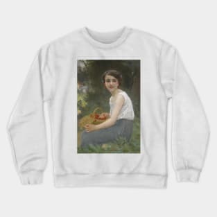 The Cherry Girl by Guillaume Seignac Crewneck Sweatshirt